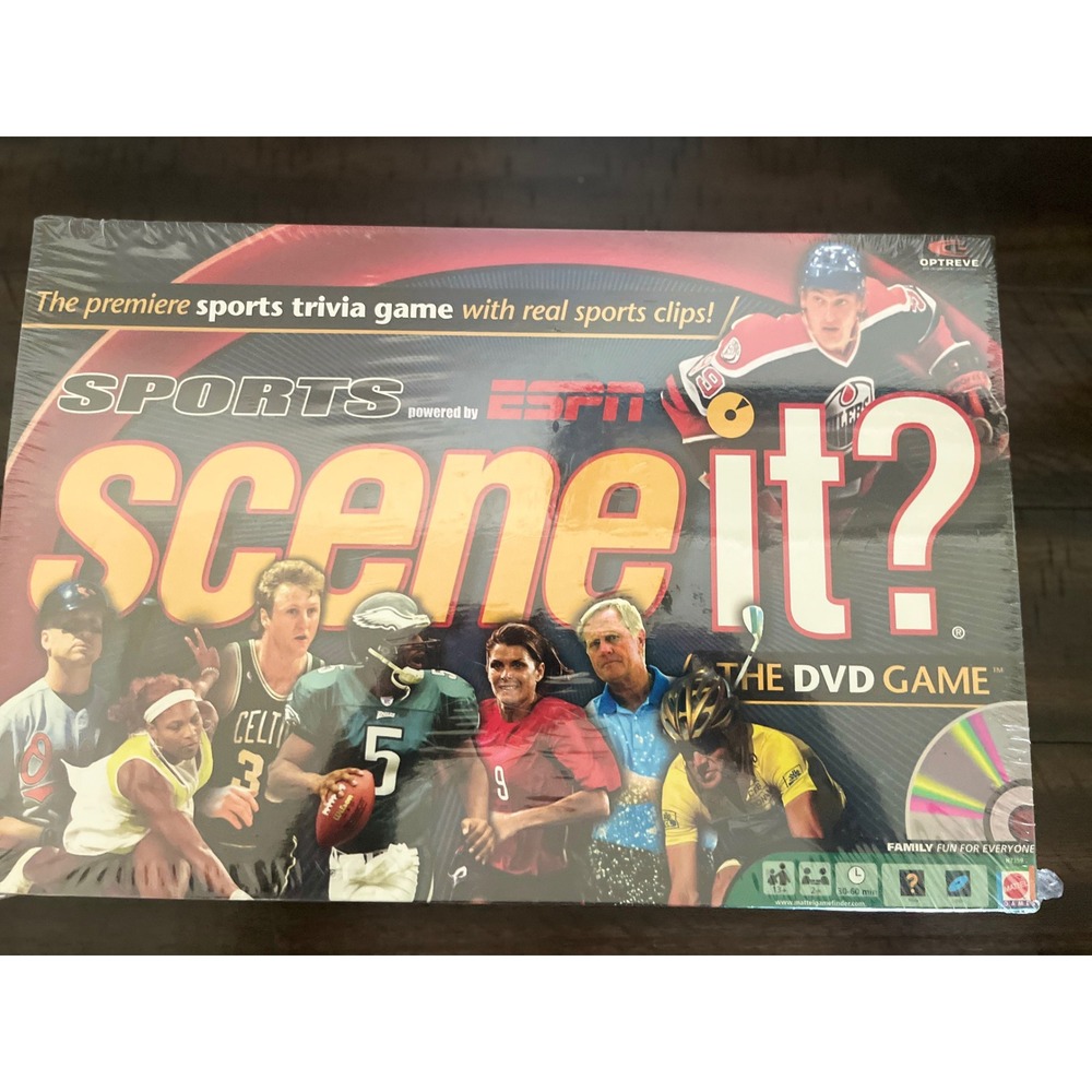 Sports Scene It? The DVD Game Powered by ESPN Trivia Board Game H7359 New Sealed